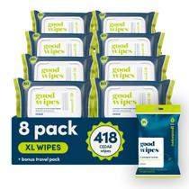 Lenços umedecidos laváveis goodwipes Extra Large (418 unidades)