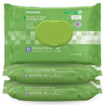 Lenços umedecidos laváveis para adultos XL McKesson Aloe Vitamina E 144 ct Lenços umedecidos laváveis para adultos XL McKesson Aloe Vitamina E 144 ct