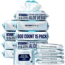 Lenços umedecidos laváveis RPE Life 600mL - XL sem perfume com vitamina E Lenços umedecidos laváveis RPE Life 600mL - XL sem perfume com vitamina E