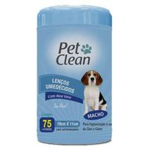 Lenços Umedecidos Macho Pet Clean 75 unidades