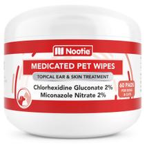Lenços Umedecidos Medicados Nootie para Pets 60 Unidades 2" Pequenos Lenços Umedecidos Medicados Nootie para Pets 60 Unidades 2" Pequenos
