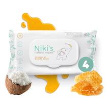 Lenços Umedecidos Nikis Natural Sensitive Organic - Pacote com 4 (248 Toalhetes)