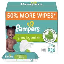Lenços Umedecidos Pampers Free & Gentle - 936 Unidades (12 Pacotes) Lenços Umedecidos Pampers Free & Gentle - 936 Unidades (12 Pacotes)