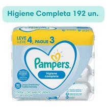 Lenços Umedecidos Pampers Higiene Completa 192 Unidades