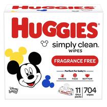 Lenços Umedecidos para Bebê HUGGIES Simply Clean Sem Fragrância 704 unidades Lenços Umedecidos para Bebê HUGGIES Simply Clean Sem Fragrância 704 unidades