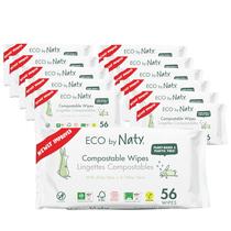 Lenços umedecidos para bebês Eco by Naty Aloe Vera, 672 unidades - 12 pacotes
