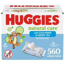 Lenços umedecidos para bebês HUGGIES Natural Care Refrescantes e Perfumados 560 unidades Lenços umedecidos para bebês HUGGIES Natural Care Refrescantes e Perfumados 560 unidades