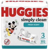Lenços umedecidos para bebês Huggies Simply Clean Fresh Scent 192 toalhetes Lenços umedecidos para bebês Huggies Simply Clean Fresh Scent 192 toalhetes