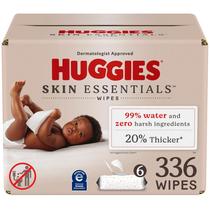 Lenços umedecidos para bebês Huggies Skin Essentials 99% água (336 unidades)
