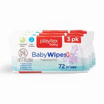 Lenços umedecidos para bebês Playtex, sem fragrância, 72 quilates, pacote com 3 Lenços umedecidos para bebês Playtex, sem fragrância, 72 quilates, pacote com 3