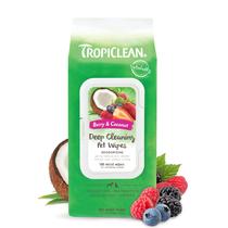 Lenços umedecidos para cães TropicClean Berry & Coconut Deep Cleaning 100 unidades