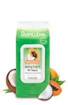 Lenços umedecidos para cães TropicClean Papaya & Coconut Deep Cleaning 100 unidades