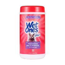 Lenços Umedecidos para Higiene de Gatos Wet Ones Aloe Vera 50 Unidades