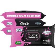 Lenços Umedecidos para Limpeza da Pele DUDE Wipes LiL' DUDE 168 unidades Chiclete