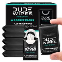 Lenços Umedecidos para Viagem DUDE Wipes Mint Chill 48 Unidades, Descartaveis no Vaso Lenços Umedecidos para Viagem DUDE Wipes Mint Chill 48 Unidades, Descartaveis no Vaso