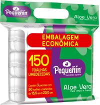 Lenços Umedecidos Pequeñin Aloe Vera 150 unidades