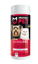 Lencos Umedecidos Protect Pet com 35 Unid - Supply Wipes - Não Informada