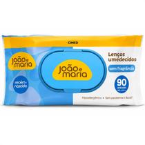 Lenços Umedecidos Recém-Nascido Cimed João e Maria Sem Fragrância Com 90 Unidades Lenços Umedecidos Recém-Nascido Cimed João e Maria Sem Fragrância Com 90 Unidades