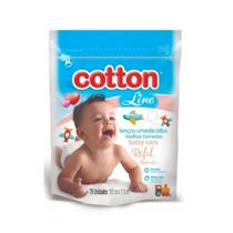 Lenços Umedecidos Refil Cotton Line Baby Care 70un Lenços Umedecidos Refil Cotton Line Baby Care 70un