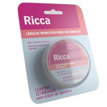 Lenços Umedecidos Removedores de Esmaltes Ricca