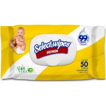 Lenços Umedecidos Select Wipes Premium Com 50 Unidades