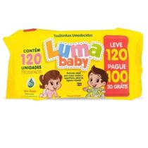 Lenços Umedecidos Toalhinhas Luma Baby Leve 120 Pague 100 - Ludurana