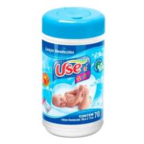 Lencos Umedecidos Use It Baby Azul com 70 Unidades Original