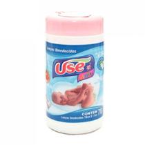 Lencos Umedecidos Use It Baby Rosa com 70 Lencos Original