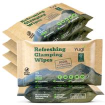 Lenços umedecidos Yugi Baby Green Face/Body Camping 6x150 sem perfume
