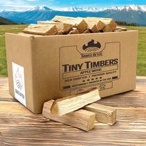 Lenha Tiny Timbers de Madeira de Macieira 5" em Tacos 2,7 kg Lenha Tiny Timbers de Madeira de Macieira 5" em Tacos 2,7 kg