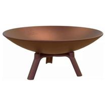 Lenheiro Lareira a Lenha de Ferro Fundido Cor Preta e Envelhecido para Área Externa