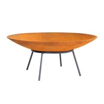 Lenheiro Lareira Braseiro Envelhecida Externa Em Ferro 80cm. Lenheiro Lareira Braseiro Envelhecida Externa Em Ferro 80cm.