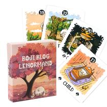Lenormand Deck para amantes do tarô, uma jornada de coelho pelo destino, Boji Lenormand Deck para amantes do tarô, uma jornada de coelho pelo destino, Boji