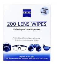 Lens Wipes Zeiss Com 200 Lenços Umedecidos