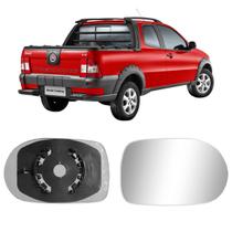 Lente Base Espelho Retrovisor Fiat Strada 2011 Lado Direito Lente Base Espelho Retrovisor Fiat Strada 2011 Lado Direito