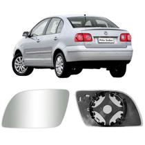 Lente Base Espelho Retrovisor Polo 2012 a 2014 Lado Esquerdo