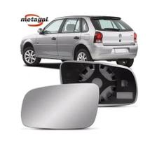 Lente + Base ESQUERDO Retrovisor GOL G3/G4/SANTANA 99/10 Original Metagal - LADO DIREITO ( passageiro )