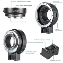 Lente Canon EF EF-S Para EOS M EF-M M2 M3 M10 Adaptador De Corpo De Câmera Com Estabilização De