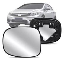 Lente Com Base Espelho Retrovisor Civic 2012 A 2016 Esquerdo