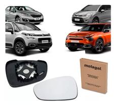 Lente Com Base Retrovisor C3 / C4 / Aircross / Peugeot 408 - Lado Direito (Passageiro) Orginal