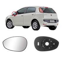 Lente Com Base Retrovisor Esquerdo Fiat Punto E Linea Todos