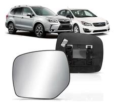 Lente Com Base Retrovisor Subarou Forester / Impreza - Lado Esquerdo (Motorista)