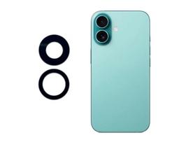 Lente Da Câmera Traseira Vidro Compatível Phone 16 16 Plus