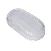 Lente da Lanterna Lateral Oval Modelo Mercosul Branco - Pradolux - PL0905.00.22