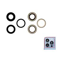 Lente De Câmera Traseira Para iPhone 13 14 15 16 pro MAX MINI Com Adesivo Para Substituição - NONE