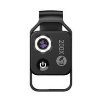 Lente De Microscópio Digital 200X Com Luz Guia LED CPL Para iPhone Samsung Lente SuperMacro De Bolso