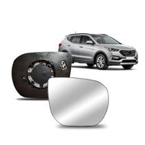 Lente De Retrovisor C/aquecedor Santa Fe 2014 A 2019