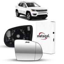 Lente de Retrovisor com Base do Compass 17-21 / Commander 21- Lado Direito Lente de Retrovisor com Base do Compass 17-21 / Commander 21- Lado Direito