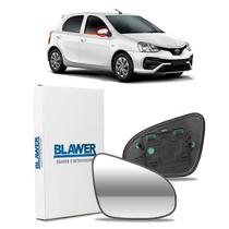 Lente de Retrovisor com Base do Etios 14-19- Elétrico - Lado Esquerdo.