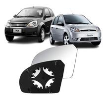 Lente de Retrovisor com Base do Ka/Fiesta - Lado Direito Lente de Retrovisor com Base do Ka/Fiesta - Lado Direito